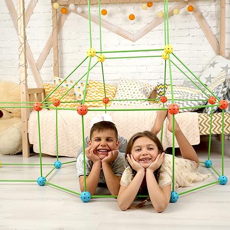 3d Diy Pipe Connecting Building Blocks | Building Toys For Kids, Stem Construction Toys Forts & Structures, Indoor & Outdoor Toys For Boys, Girls