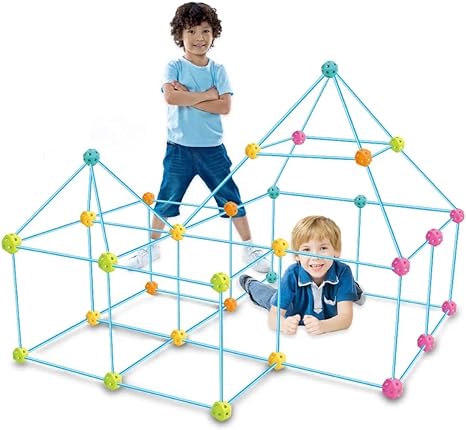 3d Diy Pipe Connecting Building Blocks | Building Toys For Kids, Stem Construction Toys Forts & Structures, Indoor & Outdoor Toys For Boys, Girls