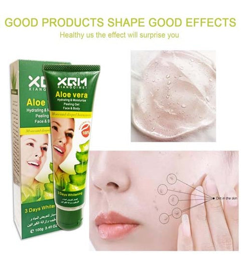 Xqm Exfoliating Aleo Vera Peeling Gel Face & Body Scrub Gel 100g