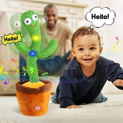 Portable Rechargeable Dancing Cactus Toy Funny Education Toys For Babies