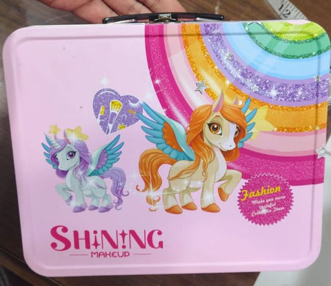 Unicorn Shining Make Up Bag For Girls / Soft To Skin, Easy To Wash, Princess Makeup Set Toys Girls & Kids